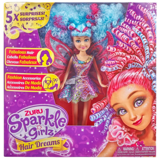 SPARKLE GIRLZ 27cm lelle "Hair Dreams", sortiments, 100313