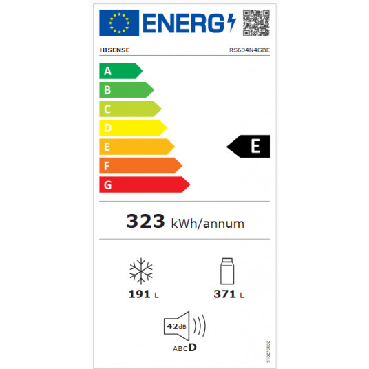 Ledusskapis Hisense RS694N4GBE + atlaides kods