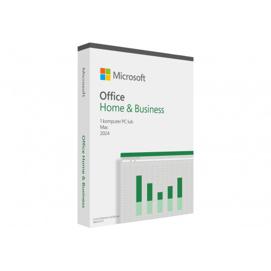 Microsoft® Office Home and Business 2024 Polish EuroZone 1 licence Medialess, poļu valodā