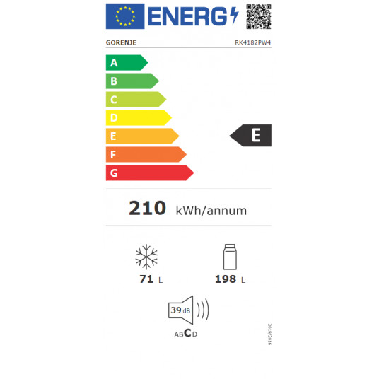 Ledusskapis GORENJE RK4182PW4