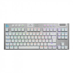 Logitech G915 X LIGHTSPEED TKL -matalaprofiilinen pelinäppäimistö, Tactile-kytkimet, valkoinen