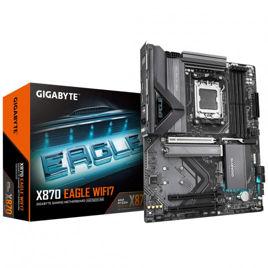 GIGABYTE X870 EAGLE WIFI7 pamatplate AMD X870 AM5 socket ATX