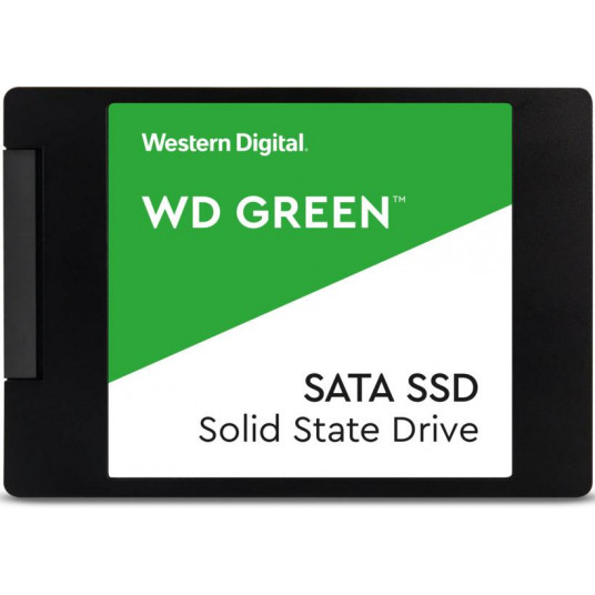 SSD diskdziņš|WESTERN DIGITAL|zaļš|2TB|SATA|lasīšanas ātrums 545 MB/sek|2.5"|MTBF 1000000 stundas|WDS200T2G0A