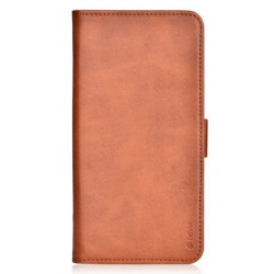 Devia Magic 2 in 1 High Quality Leather Book Case For Apple iPhone X / XS Brown