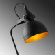 Stāvlampa, Lik, melna Zelts, METĀLS KORPUSI