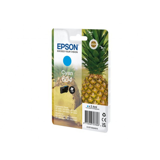 EPSON PINEAPPLE SINGLEPACK CYAN 604 TINTE