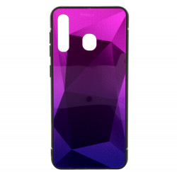 Mocco Stone Ombre Back Case Silicone Case With gradient Color For Apple iPhone 11 Pro Max Purple - Blue