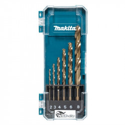 Urbju komplekts metālam Makita D-75758 HSS-CO 2-8 mm 6 gab.