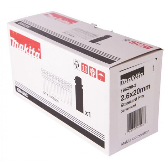 Betona naglas Makita 196291-0, 25 mm x 2,6 mm