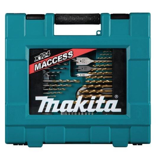 Makita dinamometrisko uzgaļu un urbju komplekts, 104 gab.