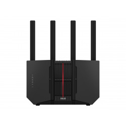Asus trīsjoslu WiFi 7 maršrutētājs | RT-BE92U BE9700 | 802.11be | 5764 Mb/s | 2500 Mb/s | Ethernet LAN (RJ-45) pieslēgvietu 5 | Tīkla atbalsts Jā | MU-MiMO Jā | 4G/5G | Antenas tips Ārējā antena | 1