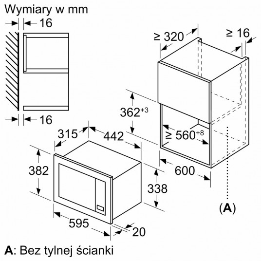 Bosch BEL620MB3 iebūvējamā mikroviļņu krāsns