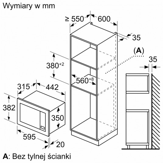 Bosch BEL620MB3 iebūvējamā mikroviļņu krāsns