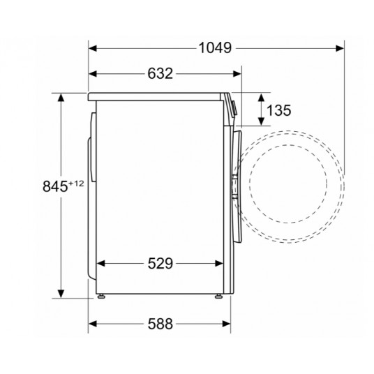 Bosch | Veļas mašīna | WGG242Z2SN | A energoefektivitātes klase | Iekraušana no priekšpuses | Veļas ietilpība 9 kg | 1200 apgriezienu minūtē | Dziļums 63 cm | Platums 60 cm | Displejs | LED | Tvaika funkcija | Balta