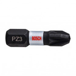 Skrūvējamās uzgaļi PZ3 Bosch 25 mm 2 gab. 2608522402