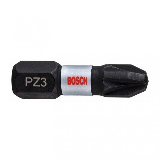 Skrūvējamās uzgaļi PZ3 Bosch 25 mm 2 gab. 2608522402