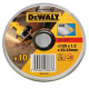 DeWalt metāla griešanas disks 10 gab DT42340TZ-QZ 125 x 1,2 mm