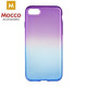 Mocco Gradient Back Case Silicone Case With gradient Color For Apple iPhone X Purple - Blue