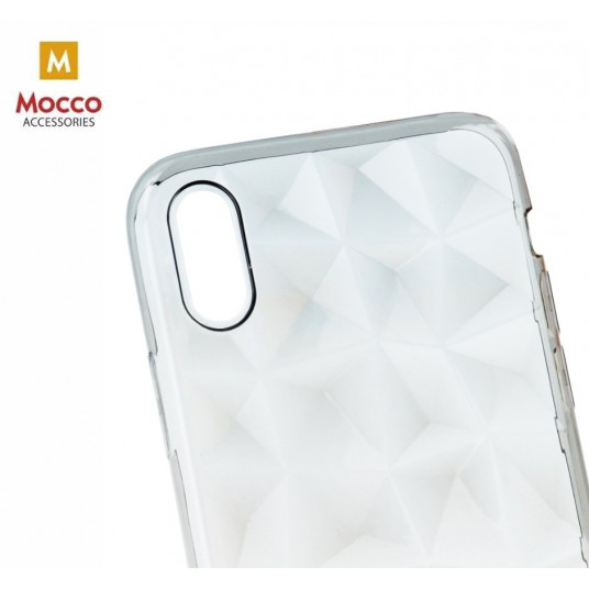 Mocco Trendy Diamonds Silicone Back Case for Apple iPhone XS Max Transparent