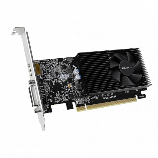 Gigabyte GV-N1030D4-2GL 1.0 NVIDIA, 2 GB, GeForce GT 1030, DDR4, PCI Express 3.0, Processor frequency 1417 MHz, DVI-D ports quantity 1, HDMI ports quantity 1, Memory clock speed 2100 MHz