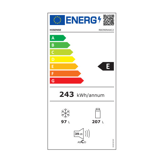 Ledusskapis HISENSE RB390N4AC2