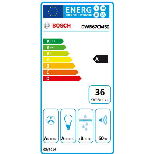 Bosch DWB67CM50 tvaika nosūcējs 