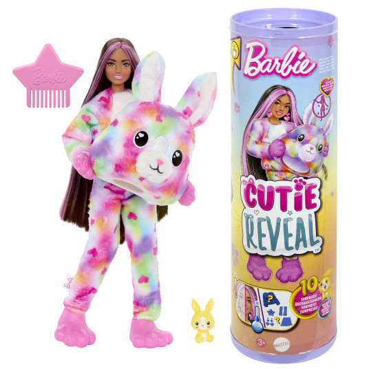 "Barbie Cutie Reveal Bunny" komplekts, krāsainu sapņu sērija, HRK38