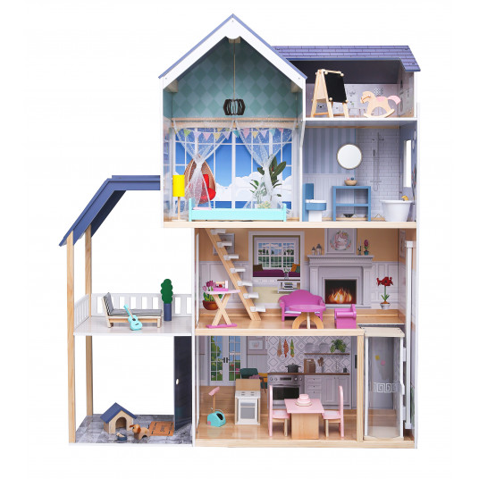 ECOTOYS liela leļļu māja Residence Maya