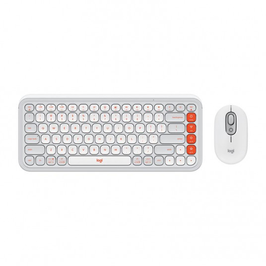 Desktop Logitech Pop Icon Combo US (W), white