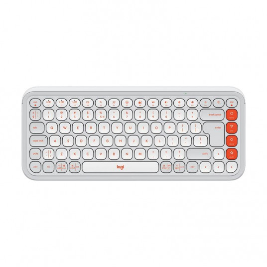 Keyboard Logitech Pop Icon Keys US (W), white
