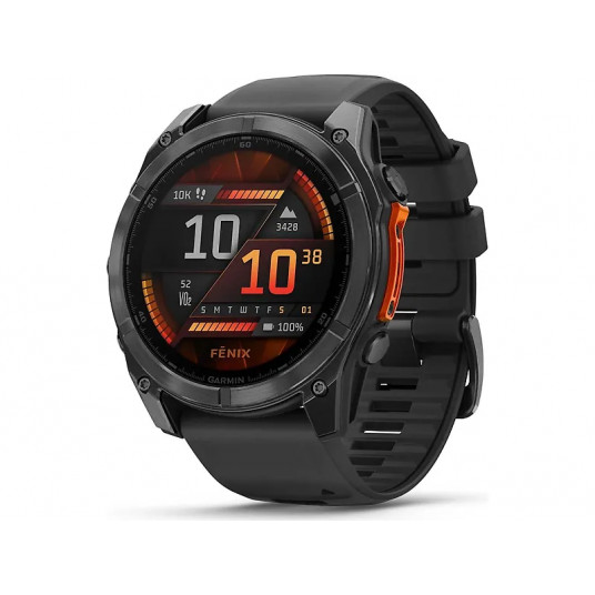 Viedais pulkstenis Garmin Fenix 8 AMOLED 51mm Slate Gray/Black Band 010-02905-00