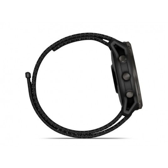 Viedais pulkstenis Garmin Enduro 3 Carbon Gray DLC Titanium/Black UltraFit Nylon band