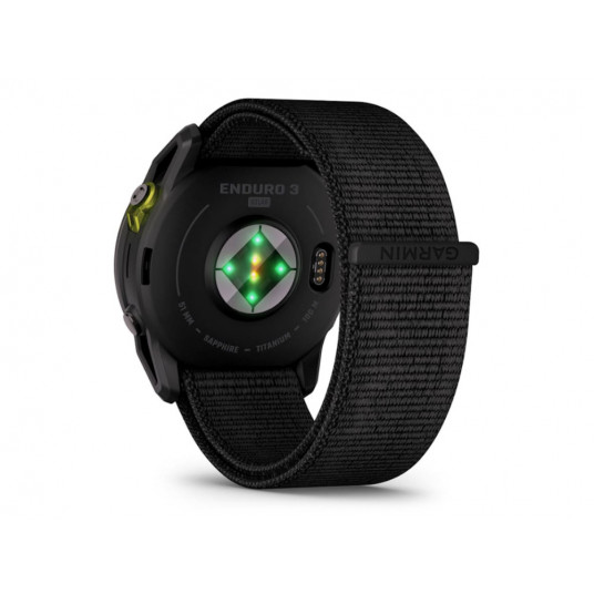 Viedais pulkstenis Garmin Enduro 3 Carbon Gray DLC Titanium/Black UltraFit Nylon band