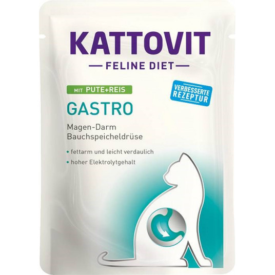KATTOVIT Feline Diet Gastro - mitrā kaķu barība - 12 x 85g