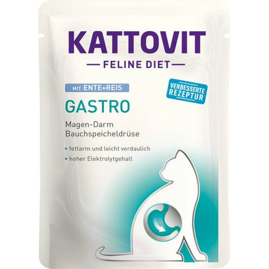 KATTOVIT Feline Diet Gastro - mitrā kaķu barība - 12 x 85g