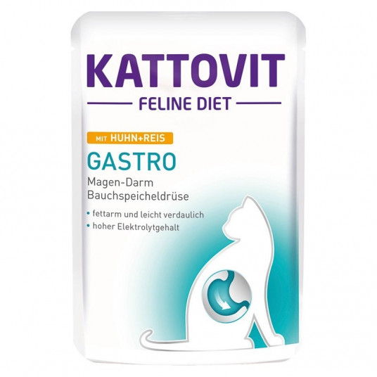 KATTOVIT Feline Diet Gastro - mitrā kaķu barība - 12 x 85g