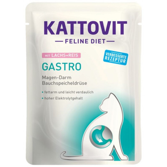KATTOVIT Feline Diet Gastro - mitrā kaķu barība - 12 x 85g