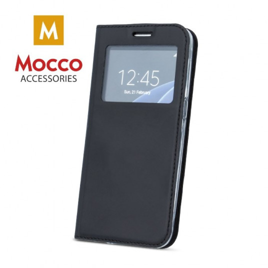 Mocco Smart Look Magnet Book Case With Window For Apple iPhone XR Black