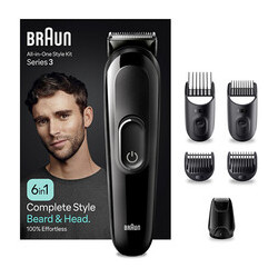 Braun MGK 3410 Black - Zastřihovač vlasů a vousů