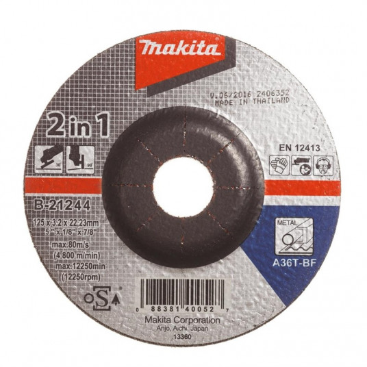 Makita griešanas/ slīpēšanas disks 125x3,2 mm