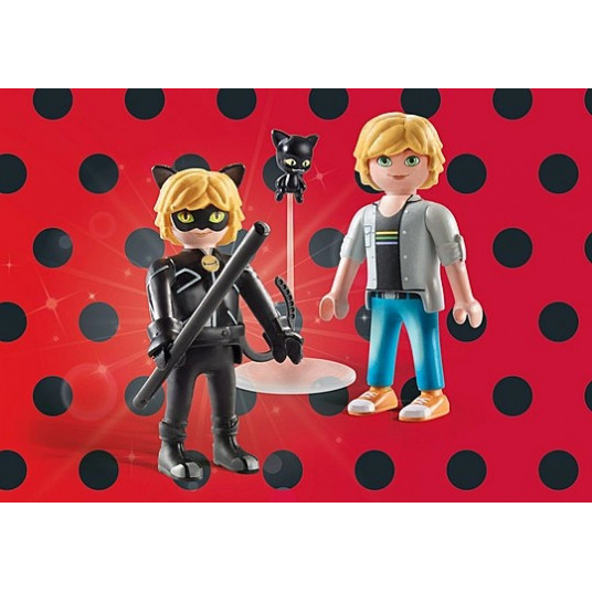 Figūru komplekts Miraculous 71337 Adrien and Cat Noir