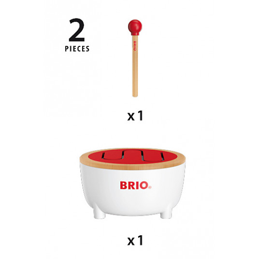 BRIO mūzikas rotaļlieta Drum, 30181