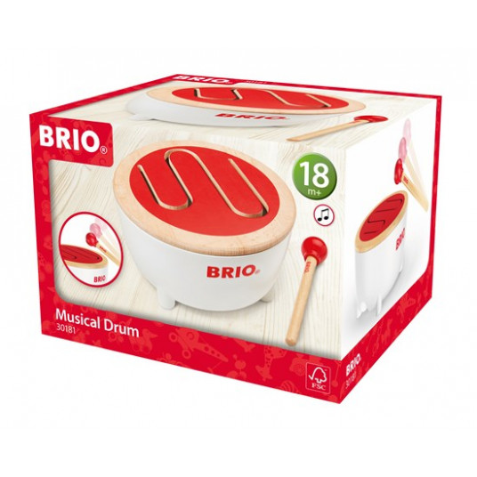 BRIO mūzikas rotaļlieta Drum, 30181