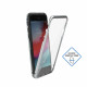 Mocco Double Side Aluminum Case 360 With Tempered Glass For Apple iPhone XR Transparent - Silver