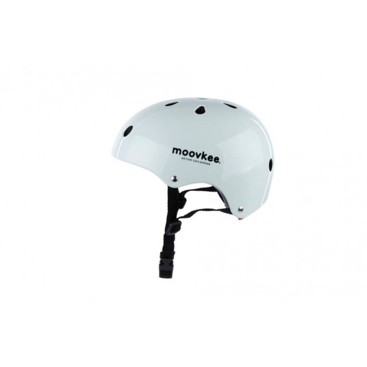 Velosipēdu ķivere - YF-1 - MOOVKEE - GLOSSY - WHITE - izmērs 48-55