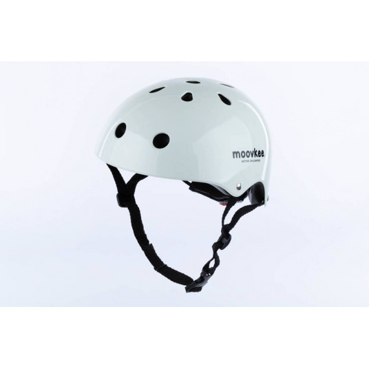 Velosipēdu ķivere - YF-1 - MOOVKEE - GLOSSY - WHITE - izmērs 48-55