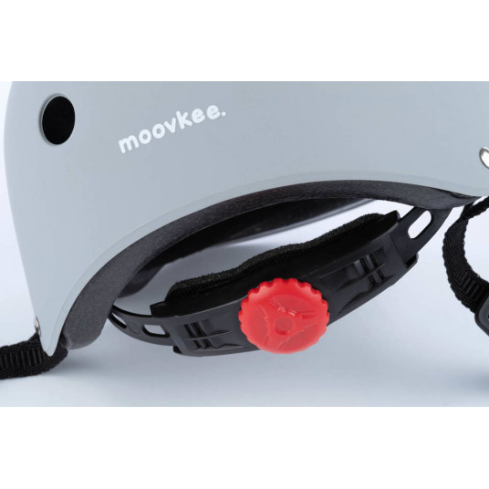 Velosipēdu ķivere - YF-1 - MOOVKEE - GLOSSY - WHITE - izmērs 48-55