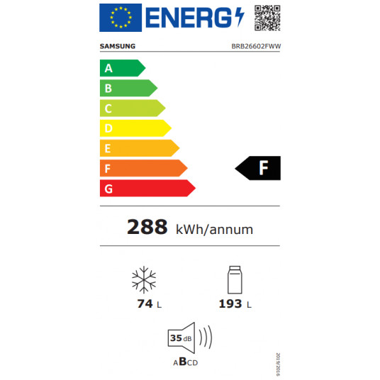 Ledusskapis Samsung BRB26602FWW/EF