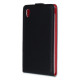 GreenGo Sligo Case Vertical Flip Case For Huawei P8 Black-Red