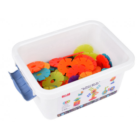 Set of colorful 3D building blocks 140 pieces for children ZA5311